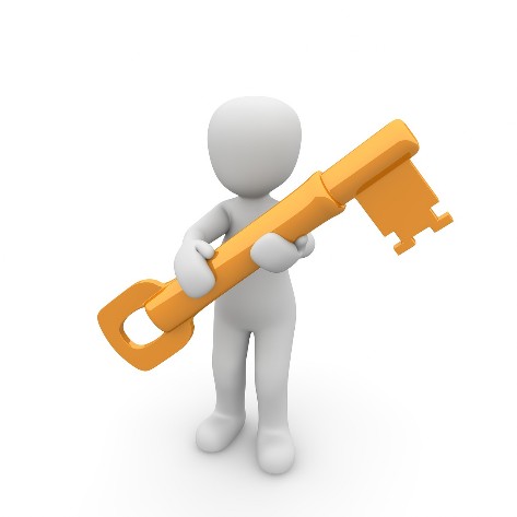 Schlüssel Übergabe zum Haus in Sins